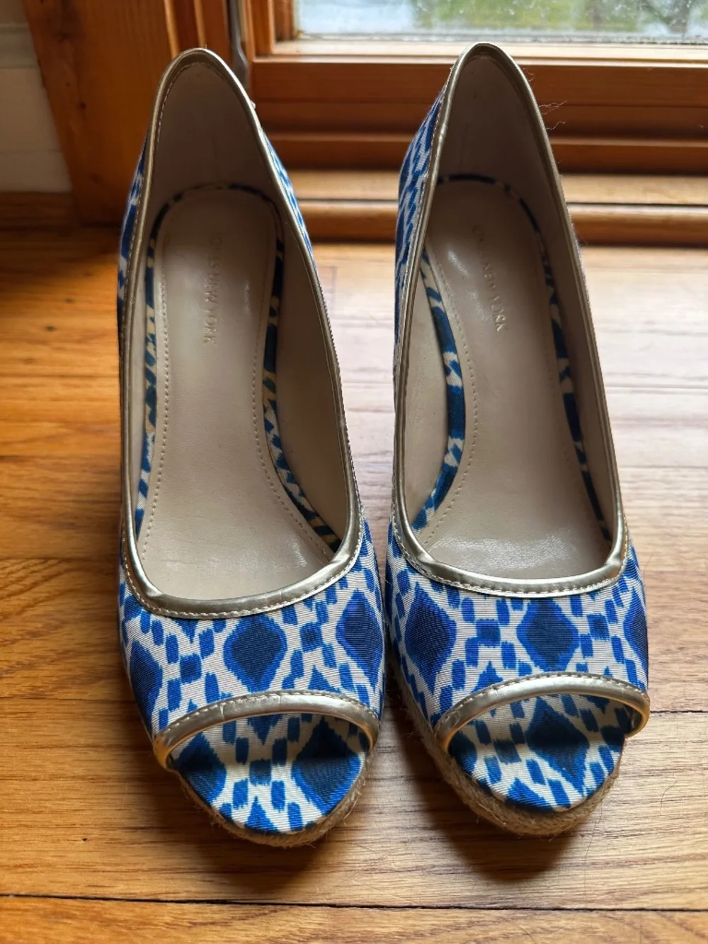 Jones NY Peep Toe Wedge Shoes